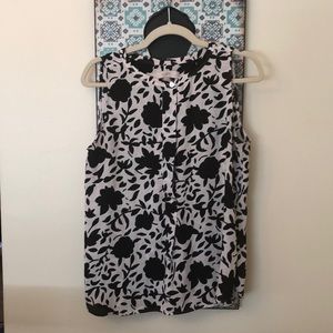 Loft MP button down sleeveless blouse